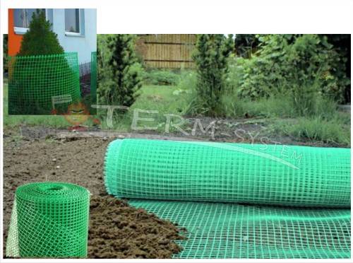ZS 404 Siatka ogrodnicza 0,5x1m oczko 15mm zielona