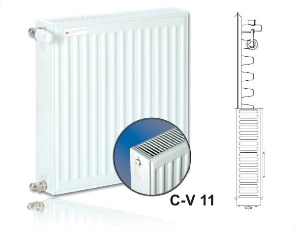 Grzejnik panel. V11 400x300 dolne