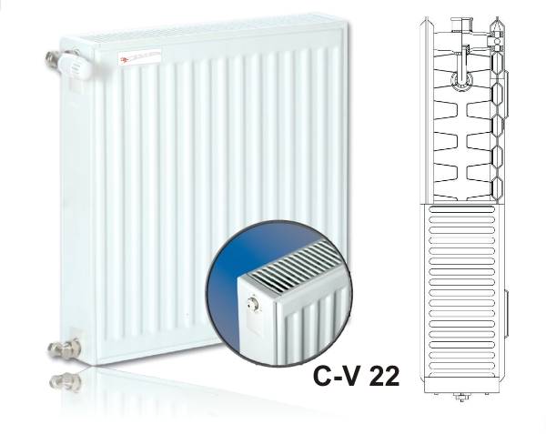 Grzejnik panel. C22 600x1200 boczne