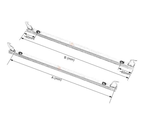 TERM Wieszak GRZ. AL. H-350 ANTRACYT konsola 2szt