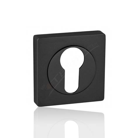 DOM QUADRO-QR Czarny PZ Szyld do klamki