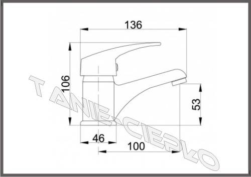 HDRL NANO Bateria umyw. stojąca B633.BK