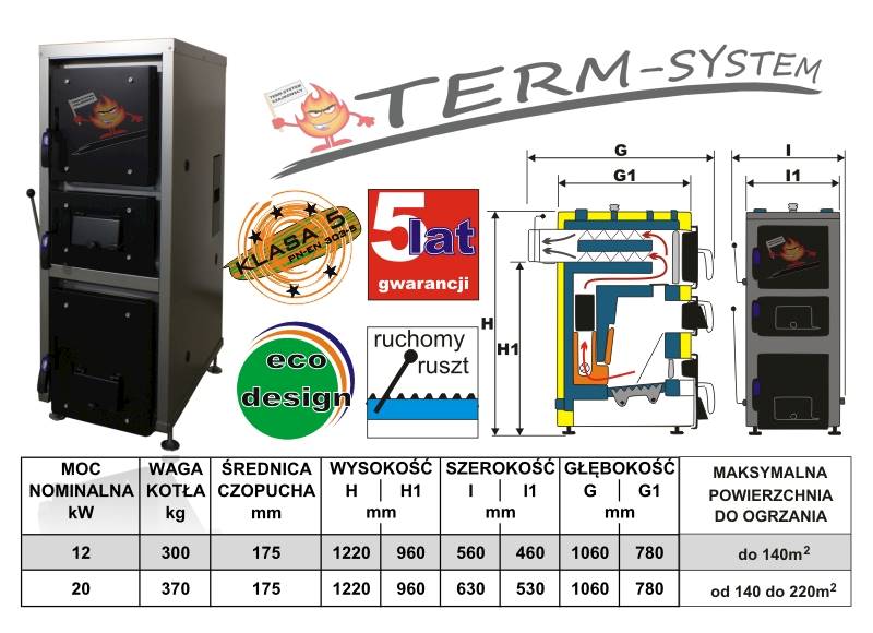 Kocioł MAXIMUS 12kW EcoDesign