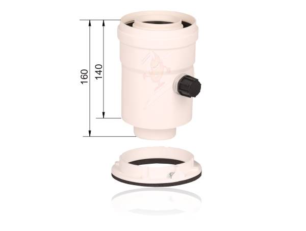 RIC 3.012090CES Adapter spalinowy redukcja kotła gazowego Ferroli Fondital Unical 60
