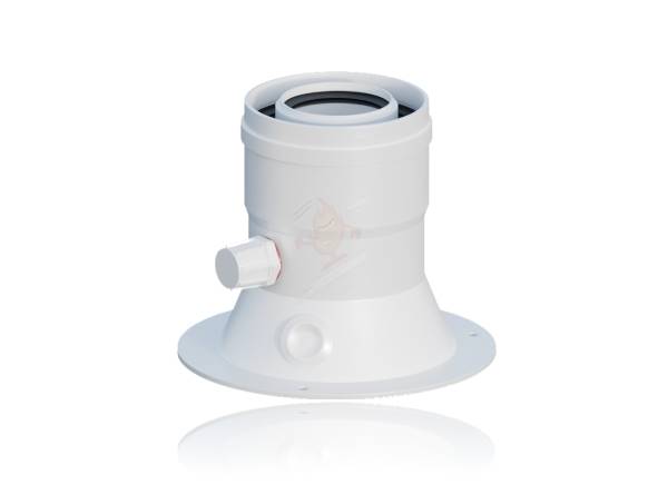 RIC 3.012091CES Adapter spalinowy redukcja kotła gazowego Junkers Bosch Buderus 60