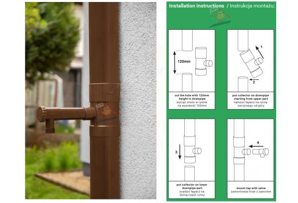 BRA IBCLZ1-100-BR Łapacz BRĄZ wody 100mm