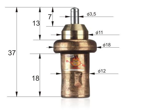 Termostat 45 termik 1920782 Laddomat Termovar 9311 wkładka termostatyczna