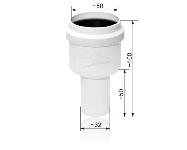 KAN K040 Redukcja 50/32 biała Z0786