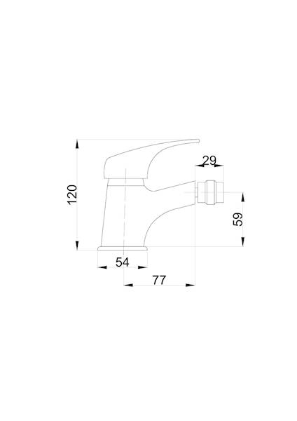 HDRL NANO Bateria bidetu stojąca B636.BK