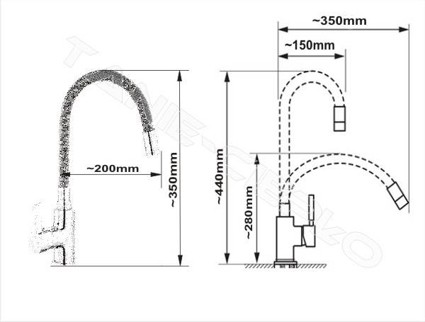 HDRL EMMA Bateria zlew SZARA