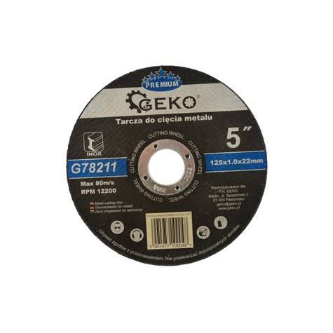 GEK G78211 Tarcza do cięcia metalu 125x1,0 Inox