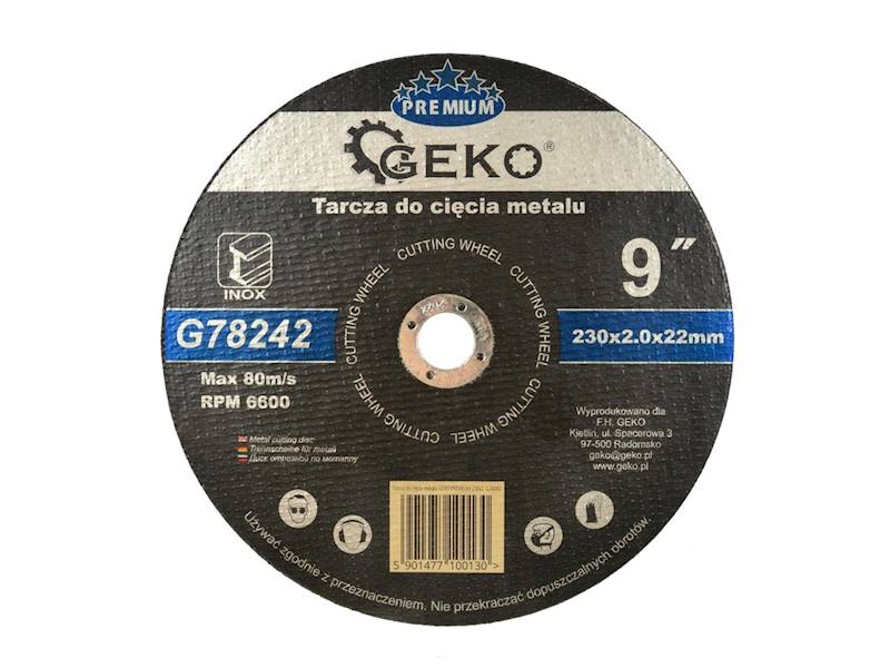 GEK G78242 Tarcza do cięcia metalu 230x2 Inox