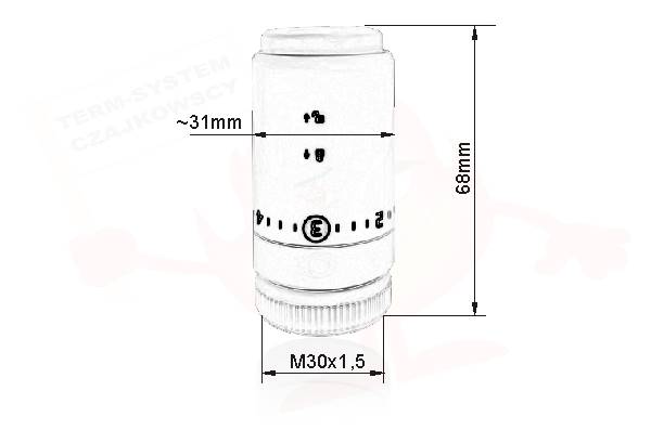 IDM Głowica 401 CZARNA z blokadą COLA