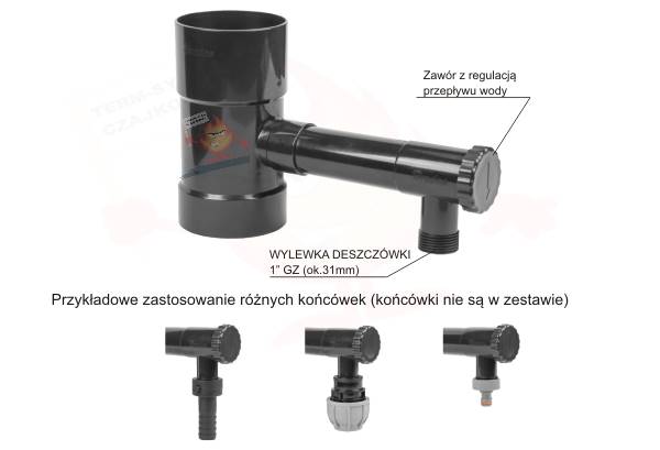 BRA IBCLZ1-100-GR Łapacz GRAFIT wody 100mm