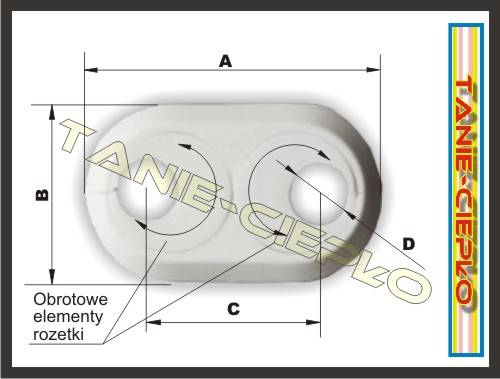 HDRL R012 Rozeta 15 CHROM podwójna