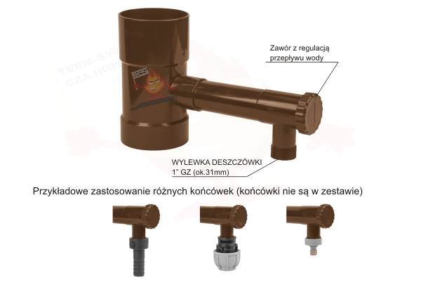 BRA IBCLZ1-090BR Łapacz BRĄZ wody 90mm