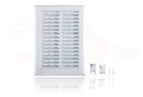 HDRL Kratka 14x21 BIAŁA z siatką wentylacyjną