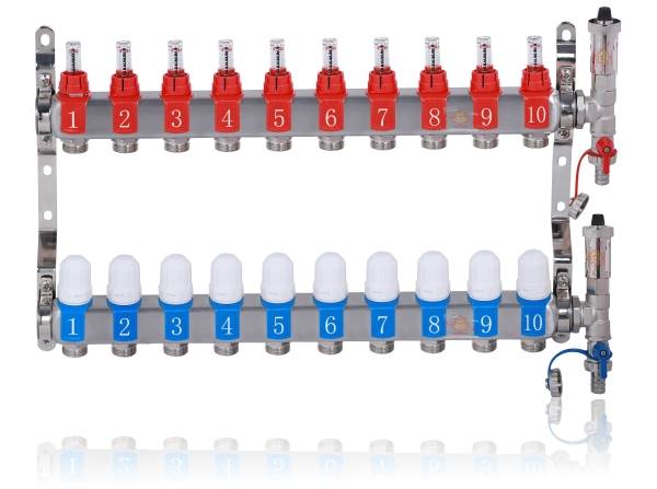 HDRL Rozdzielacz 12 ob z przepływomierzami termos