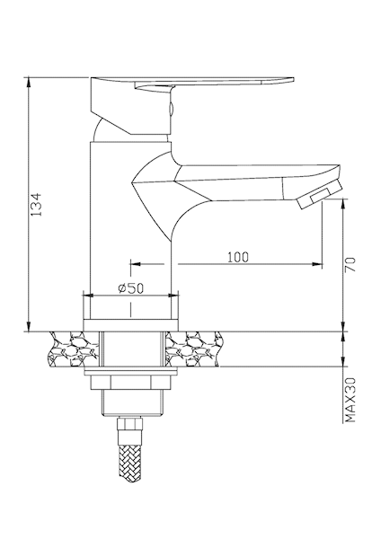INV BU-94-001-V Bateria umywalkowa ELSA chrom