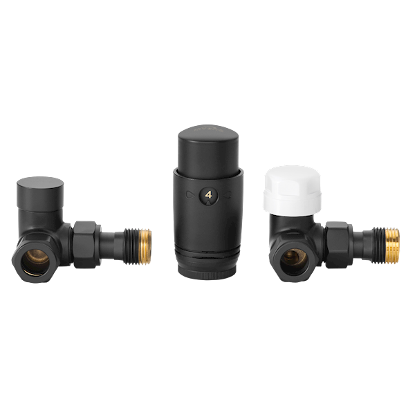 INV Zestaw termostatyczny osiowy CZARNY