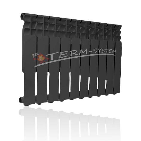 Grzejnik alu 500 SOTiLLO BLACK - 10 żeberek