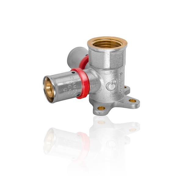 PEX.Z Kolano przel 16x1/2 GW NAŚĆ. zacisk z łapk