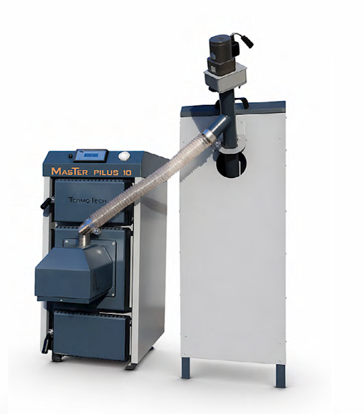 Kocioł MASTER PLUS 10 kW na pellet i drewno