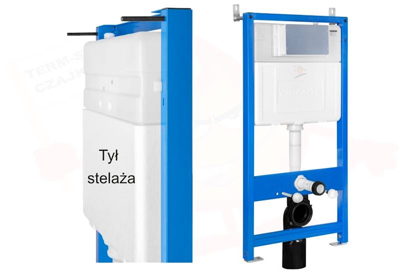 VIGANTE Stelaż podtynkowy do WC SLIM (K011D) zabudowy toalety miski wiszącej