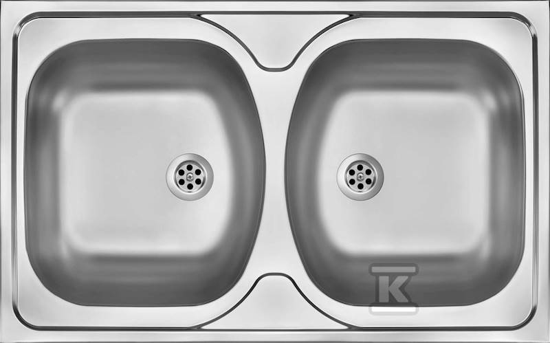Zlew.  nakł. 2-k 80x50 odwracalny ZM50200