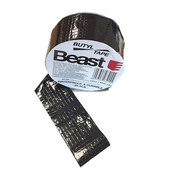 BEA 627395 Taśma CZARNA butylowa 5m wodoodp UV