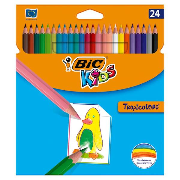 KREDKI BIC 24KOL. TROPICOLORS2 2510