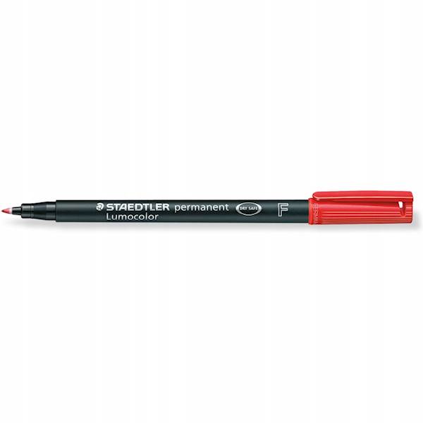 Foliopis Lumocol. F czerwony Staedtler