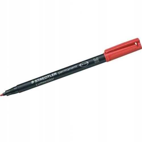 Foliopis Lumocol. M czerwony Staedtler
