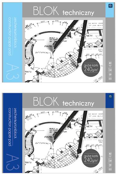 BLOK TECHNICZNY A3 10 240G PREMIUM