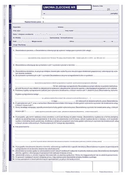 UMOWA ZLECENIE A4 511-1U