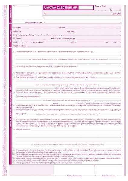 UMOWA ZLECENIE A4 511-1U