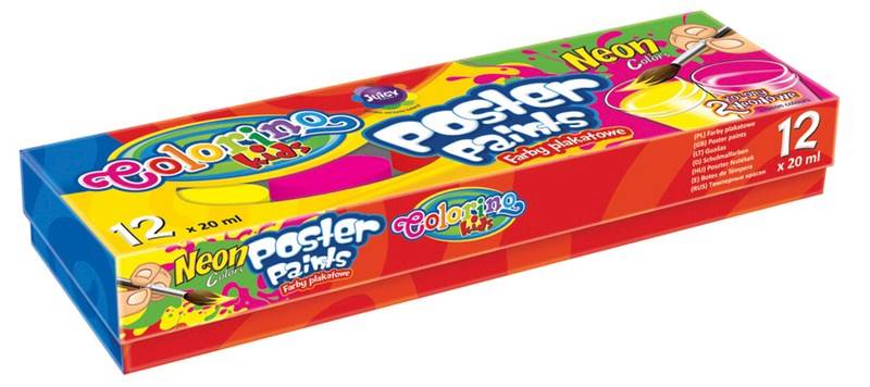 FARBY PATIO PLAKATOWE NEON 12KOL 20ML 19880