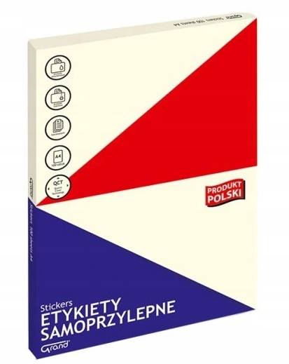 ETYKIETY SAMOPRZYLEPNE A4 210X297 (100) GRAND 9328