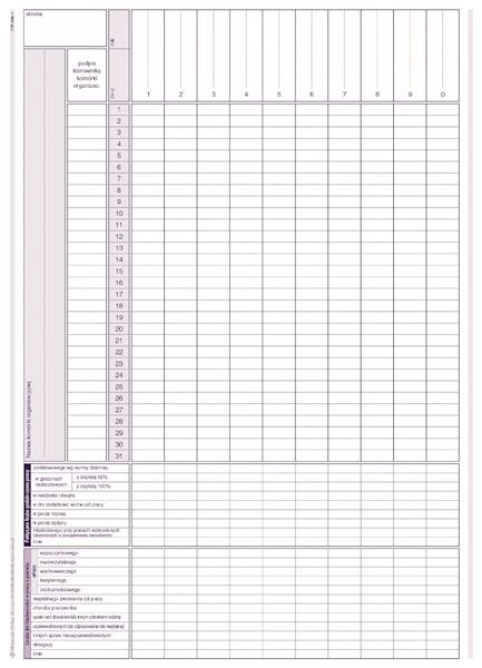 LISTA OBECNOŚCI A-4  506-1