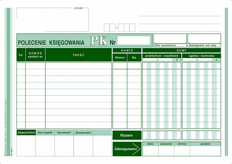 POLECENIE KSIĘGOWANIA A5 439-3