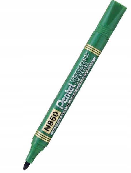Marker permanentny N850 okrągła końc. zielony, Pen