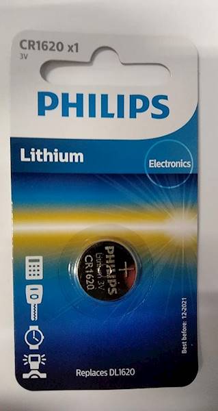 Bateria CR1620 3V litowa, Philips