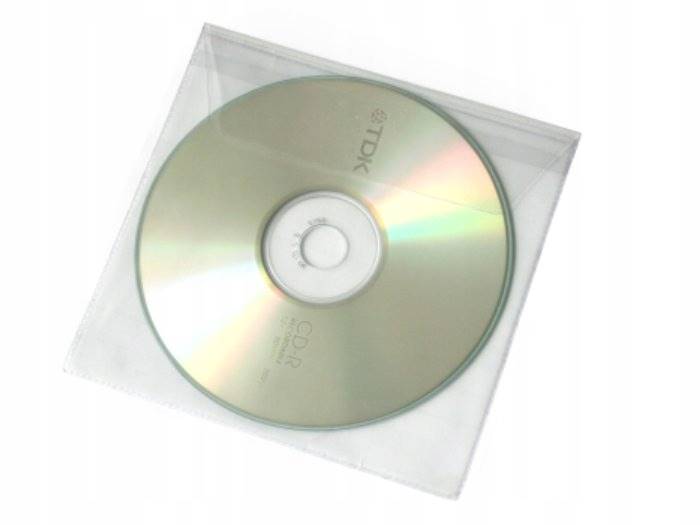 Kieszonka samoprz. na Cd z klapką 5 szt