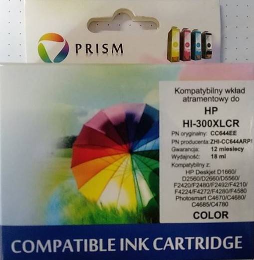 PRISM HP TUSZ NR 300XL KOLOR CC644EE