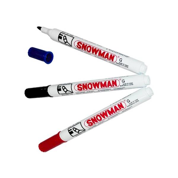 MARKER PERMANENTNY SNOWMAN ZIELONY OKRĄGŁY 4042
