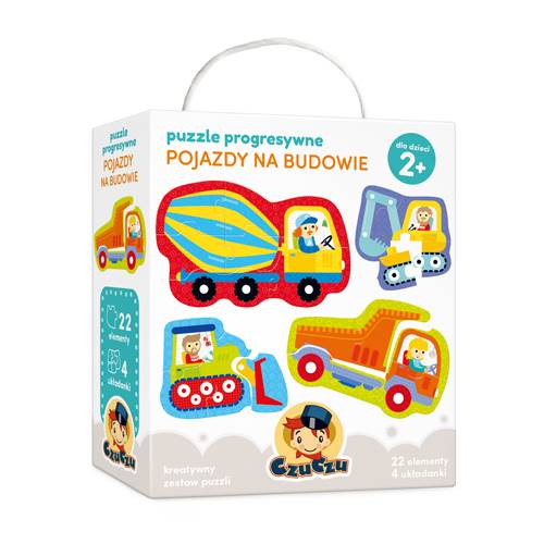 CUZUCZU Puzzle progresywne Pojazdy na budowie