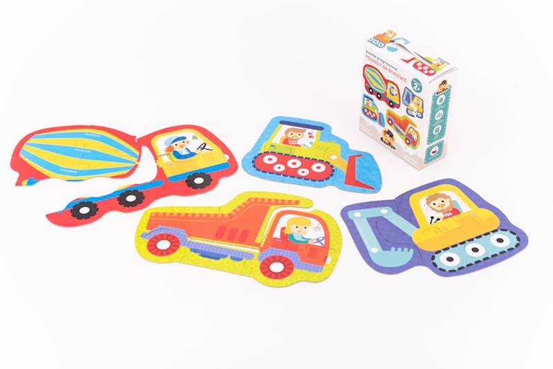 CUZUCZU Puzzle progresywne Pojazdy na budowie