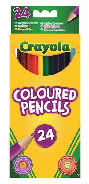 KREDKI OŁÓWKOWE 24 KOLORY CRAYOLA
