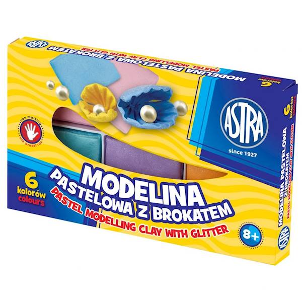 MODELINA PASTELOWA BROKATOWA 6KOL. 304118001 A'5