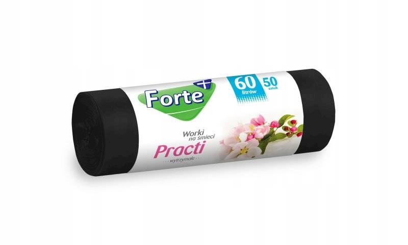 WORKI NA ŚMIECI 60L FORTE 50SZT